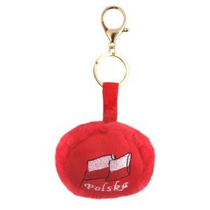 Brelok Pompon Polska 9 cm