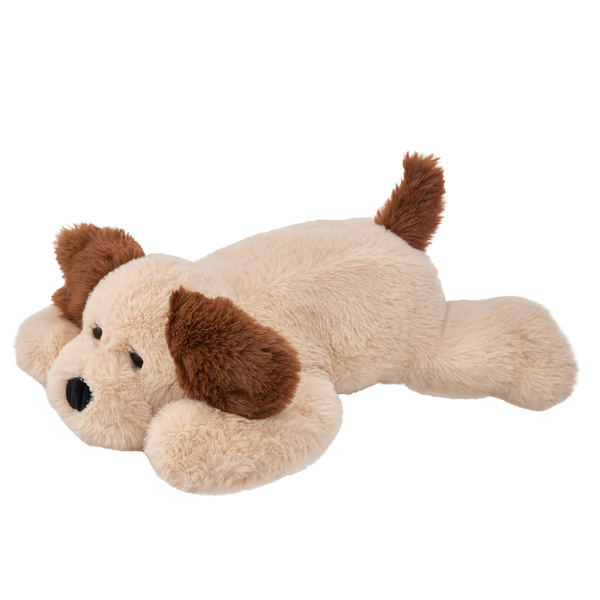 Pies leżący kremowy 38 cm 